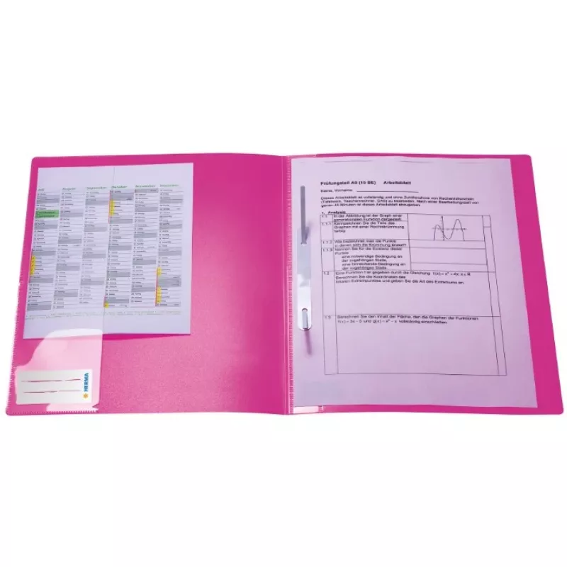 Raccoglitore classico Herma 19638 polipropilene PP rosa A4