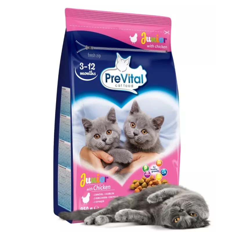 PREVITAL Junior al pollo cibo secco per gatti, 950 g