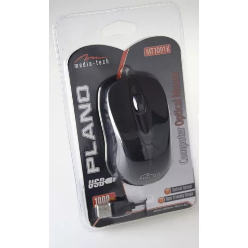 Mouse Media-Tech PLANO Office USB Type-A