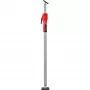 Puntello regolabile per soffitto e montaggio STE150 argento/rosso, 900 mm - 1.500 mm, con impugnatura a pompa