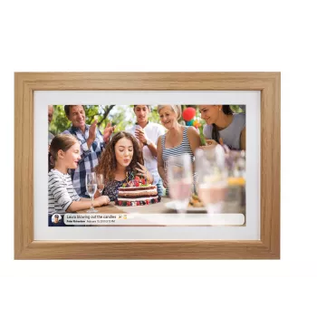 Denver cornice con FRAMEO 10.1 16GB legno chiaro