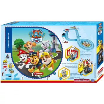Auto da corsa e pista CARRERA 20063035 – PAW Patrol 'On the Double', multicolore, per bambini da 3 anni