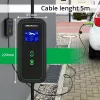 Caricabatterie mobile EV Qoltec regolabile 2in1 Type2 | 7kW | 230V | CEE 3 PIN | Wi-Fi | LCD | portatile | wallbox | 5m