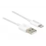 Cavo USB dati e ricarica DeLOCK 83000 per iPhone iPad iPod bianco 1 m