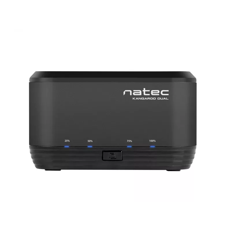 Docking station per dischi rigidi 2,5/3,5 USB 3.0 Natec Kangaroo Dual, funzione di clonazione, alimentatore