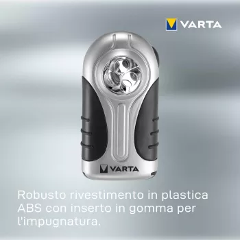 Torcia portatile Varta 16647 nero argento