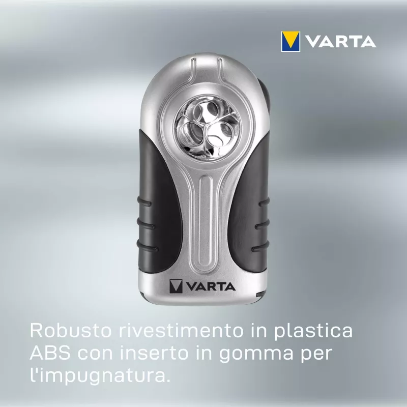 Torcia portatile Varta 16647 nero argento
