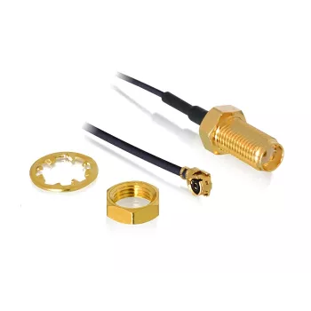 Cavo coassiale DeLOCK 88824 0,35 m MHF (I-PEX) RF SMA nero