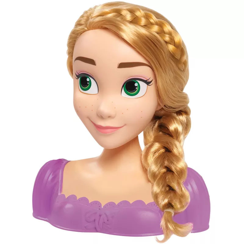 Disney Princess - Rapunzel testa da acconciare, testa per trucco e acconciatura