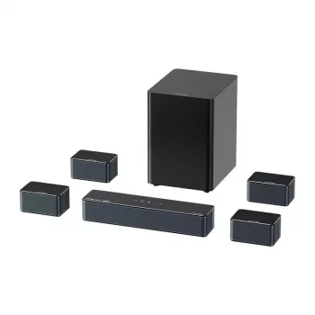 Diffusore Ultimea Poseidon D80 nero 7.1 canali, 8 diffusori, con e senza fili, subwoofer attivo