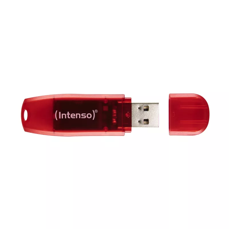 Chiavetta USB Intenso 128 GB USB Type-A 2.0 Rosso Trasparente