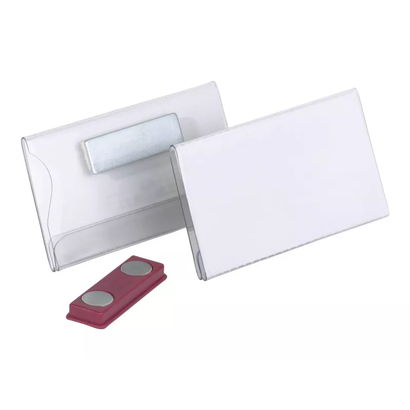 Durable targhetta portanome magnetica 40 x 75 mm