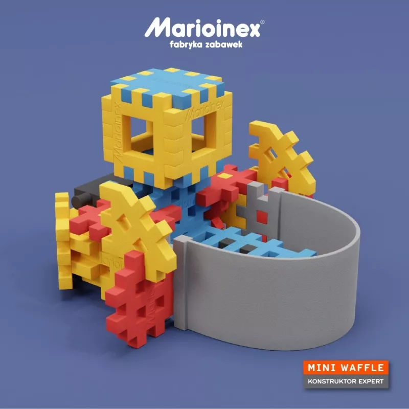 Set di costruzioni Marioinex Mini Waffle Constructor – 141 pezzi, multicolore, per bambini dai 5 anni in su