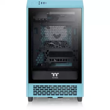 Thermaltake The Tower 200 turchese Tempered Glass
