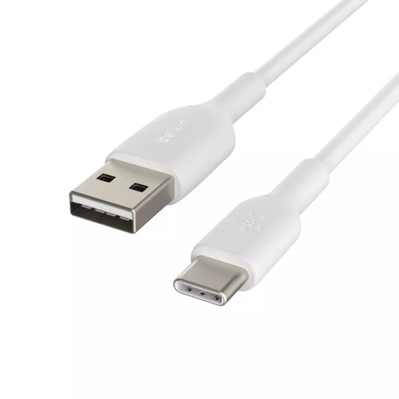 Cavo PVC USB-C a USB-A 15 cm bianco
