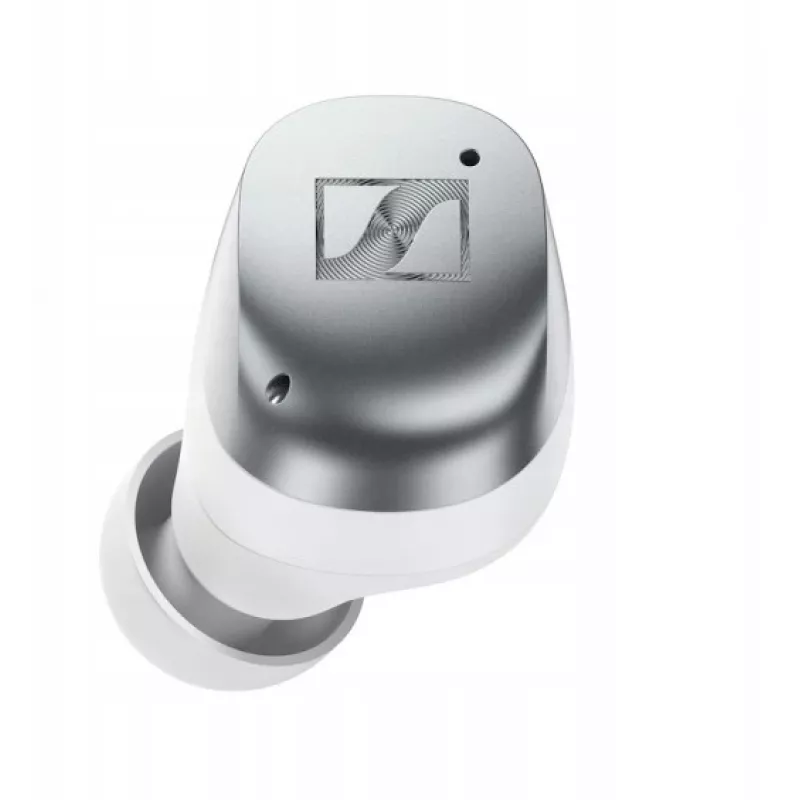 Auricolari sportivi wireless Bluetooth con cancellazione del rumore SENNHEISER Momentum MTW4 - bianco e argento