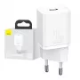 Baseus Super Si smartphone bianco AC ricarica rapida per interni