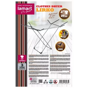 Stendibiancheria LAMART LT8101 — 25 m di stenditoio, leggero e durevole