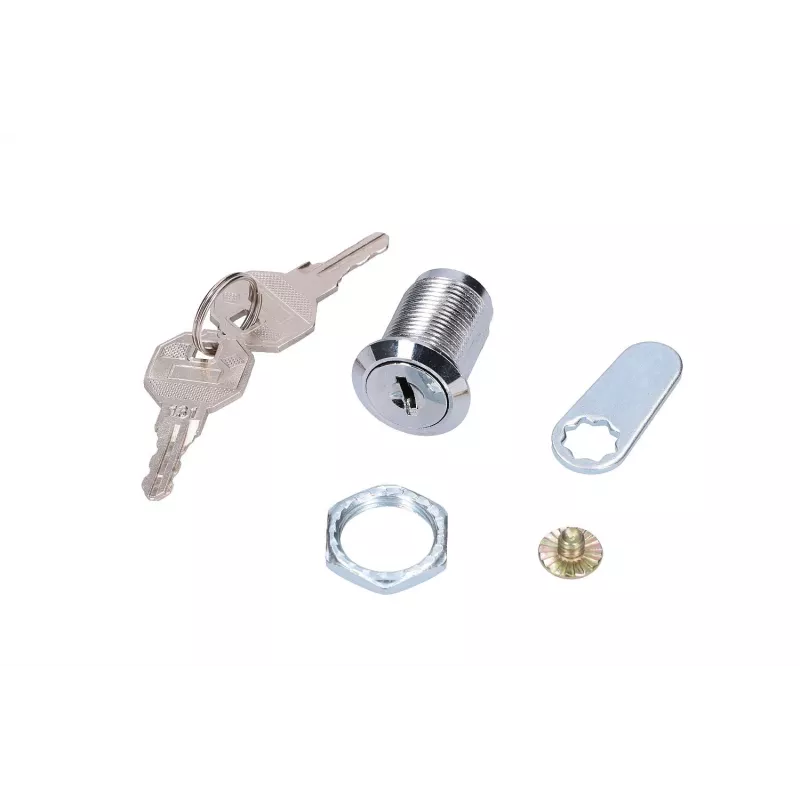 Serratura per porta Extralink ROUND LOCK FOR CABINETS, serratura rotonda per armadio, argento