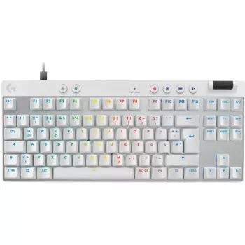 Logitech G PRO X TKL RAPID tastiera da gaming, layout QWERTZ, bianco (920-013240)