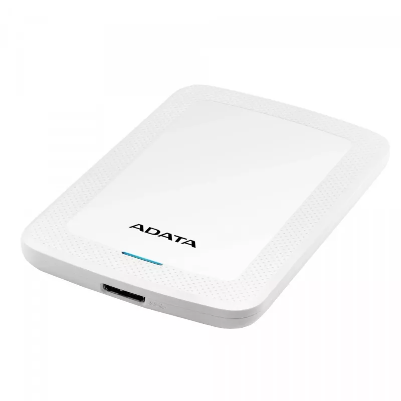 ADATA HV300 - Disco fisso - 2 TB - esterno (portatile) - USB 3.1 - AES a 256 bit - bianco