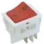 Bachmann 924.096 interruttore elettrico a bilanciere 2 poli rosso - bianco (924.096)
