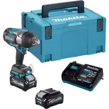 Avvitatore a impulsi a batteria TW001GM201 XGT, 40 Volt blu/nero, 2x batteria Li-Ion XGT 4 Ah, in valigetta