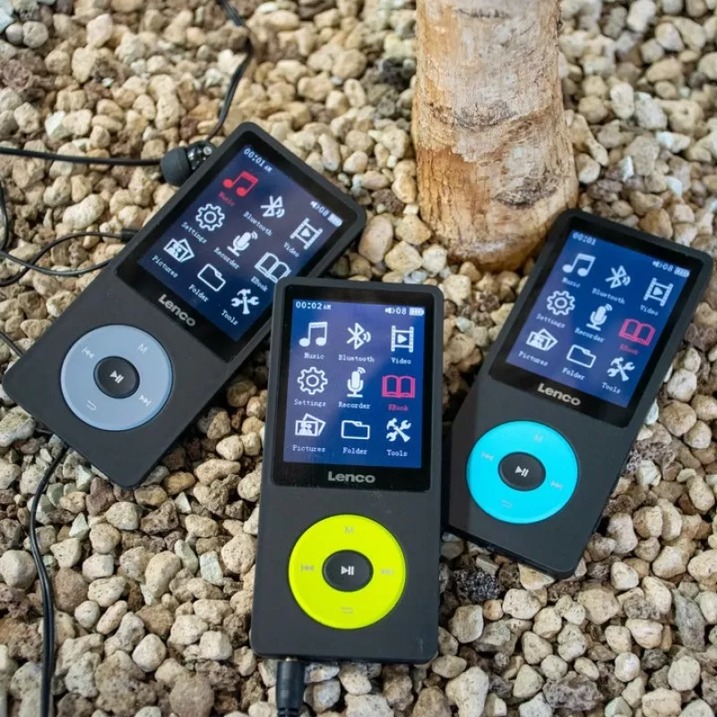 Lettore MP3 Lenco Xemio-860BU 8 GB nero blu LCD 18h di riproduzione