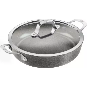 Padella da portata Ballarini SALINA 28 cm con rivestimento in ceramica e coperchio in vetro