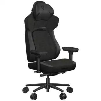 Sedia da gaming universale Thunder X3 CORE Loft — seduta e schienale imbottiti, altezza 134–144 cm, larghezza seduta 55 cm, nero