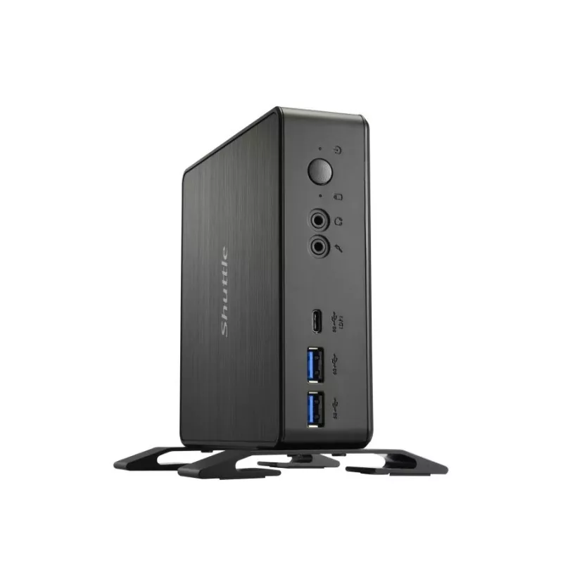 Shuttle XPC Nano PC NC40U, Intel Celeron 7305U, 1x HDMI, 1x DP, 1x USB-C/DP, 6x USB3.2, 1x vano 2,5