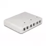 Contenitore da incasso keystone DeLOCK 67052 per moduli in fibra ottica, 6 porte, bianco