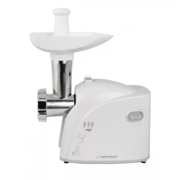 Tritacarne elettrico ESPERANZA EKM032 — 2200 W, bianco, 3 dischi forati, accessori kebbe e salsicce