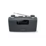 Radio portatile Muse M-058 R — AM/FM, regolazione volume a manopola, a batteria o rete (230V, 50Hz), Nero/Grigio