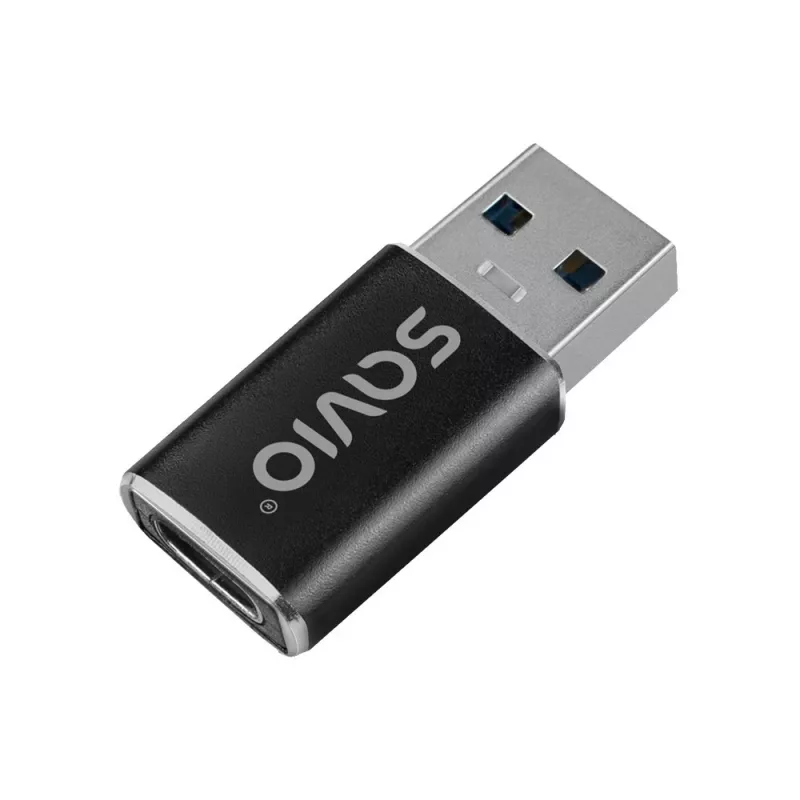 Adattatore cavo video Savio AK-81 USB Type-C USB Type-A nero