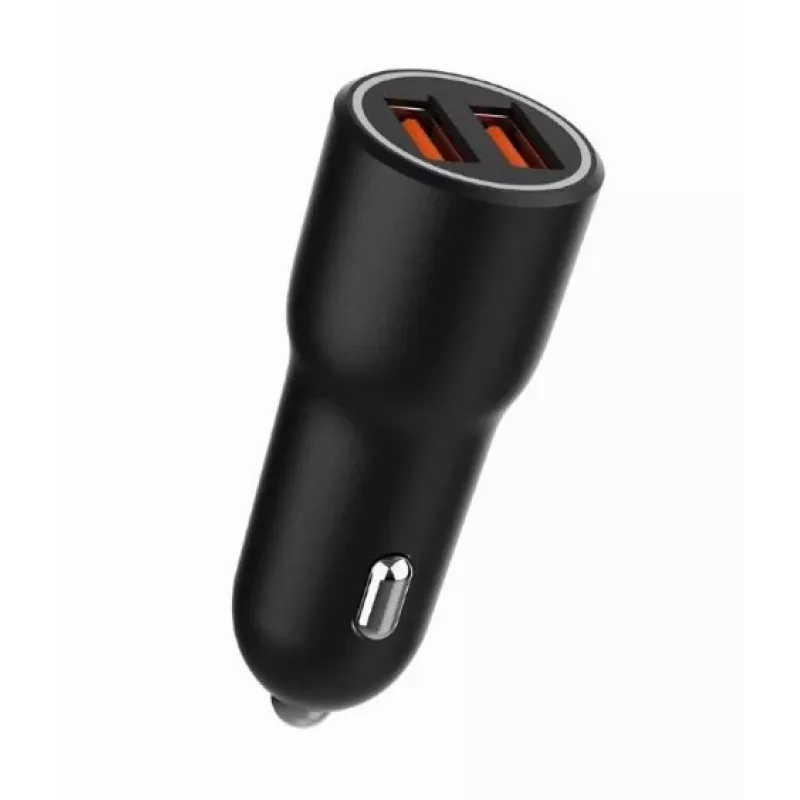 Caricabatterie da auto per dispositivi mobili Gembird TA-UC-A2QC36-CAR-01, 36 W, 12–24 V, accendisigari, nero