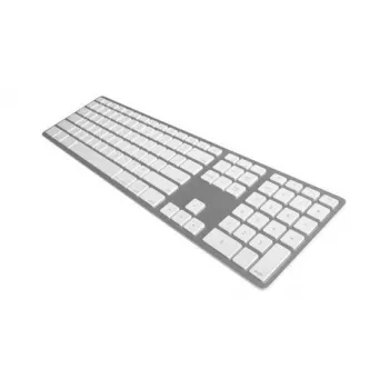 Tastiera Matias Mac Silver FK418BTS-UK — design compatto, porta USB