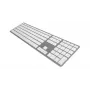 Tastiera Matias Mac Silver FK418BTS-UK — design compatto, porta USB