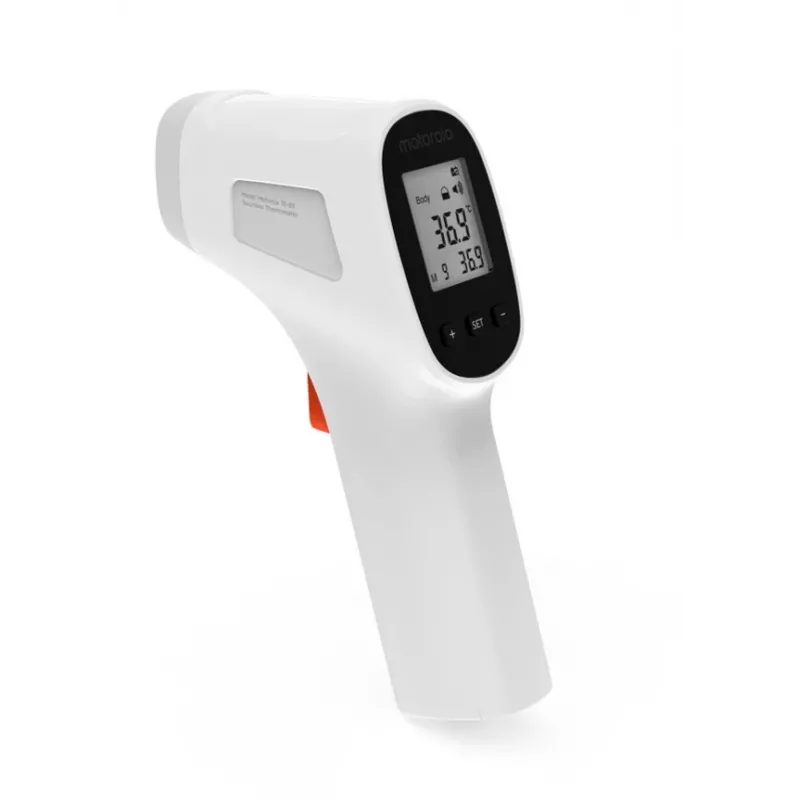 Termometro frontale senza contatto Motorola TE-93 bianco fronte a pulsanti
