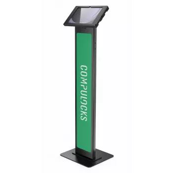 Compulocks Surface Pro 8-11 Apex Enclosure Brandable Floor Stand - supporto a pavimento - per tablet - personalizzabile con logo - bloccabile - struttura in metallo - nero