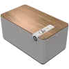 Klipsch the Three Plus sistema di altoparlanti Bluetooth Premium noce USB RCA...