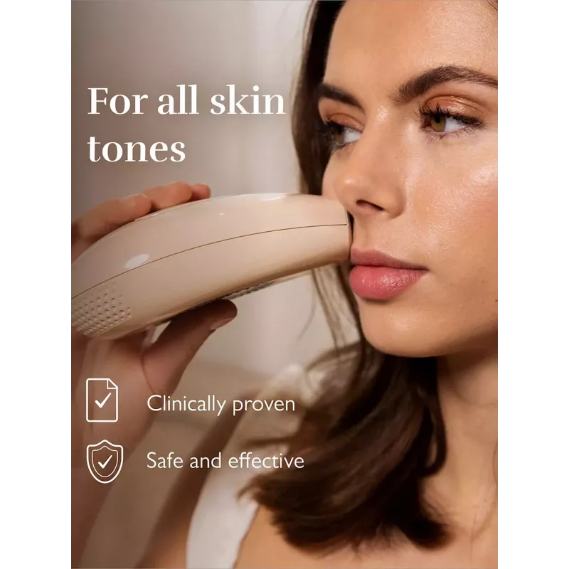 Epilatore Silk'n IPL Infinity Fast epilatore 600k lampi, sensore del tono della pelle, beige