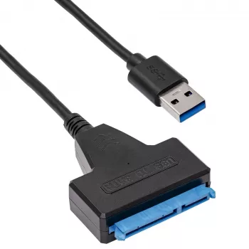 Cavo adattatore SATA a USB-A 3.0 Akyga AK-CA-86 per unità da 2,5 pollici, 0,3 m, nero