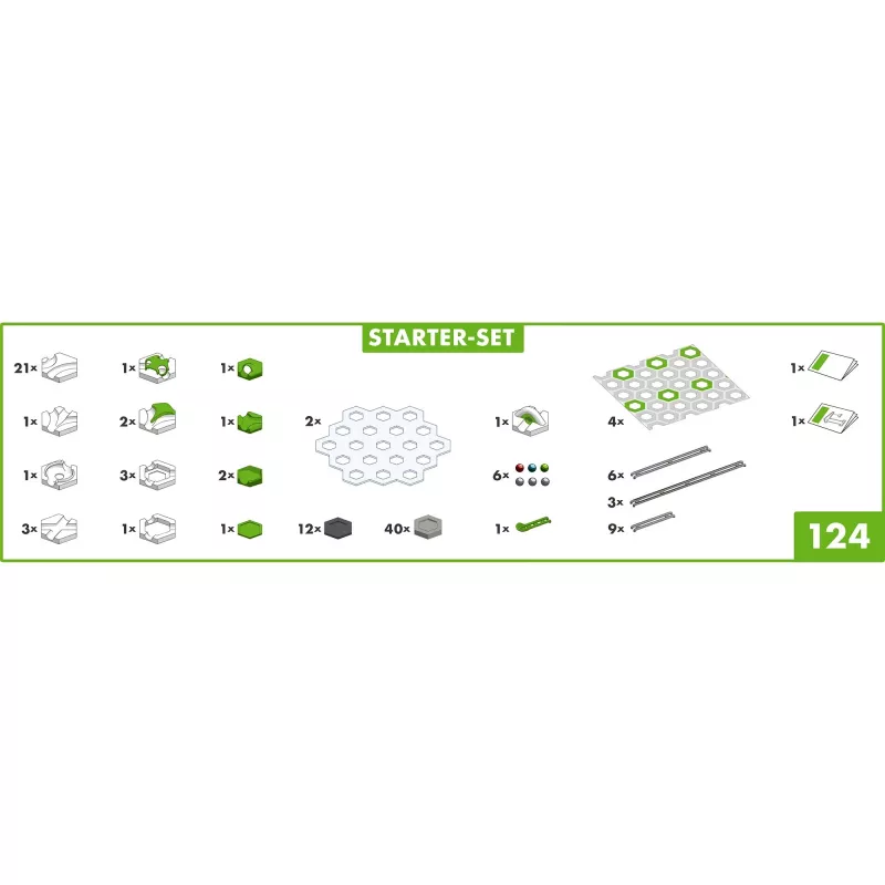Ravensburger GraviTrax Starter Set 22410, pista per biglie