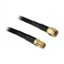 Cavo coassiale DeLOCK 10m RP-SMA CFD200 nero