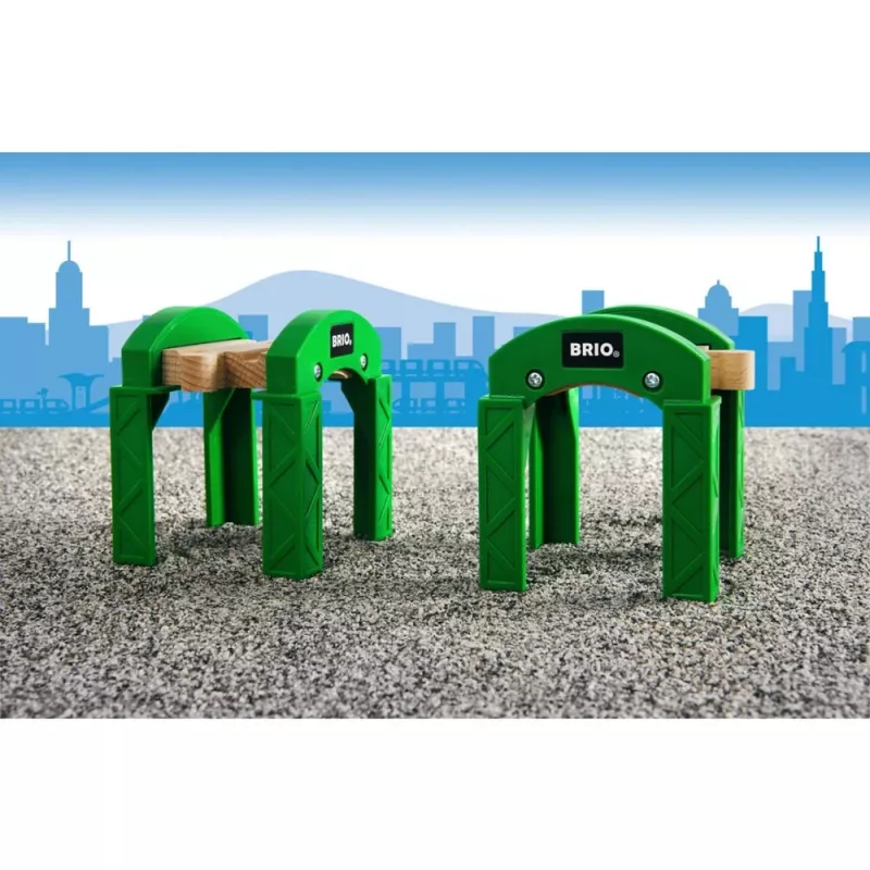 BRIO 33253 piedini di supporto verdi, 2 pz.