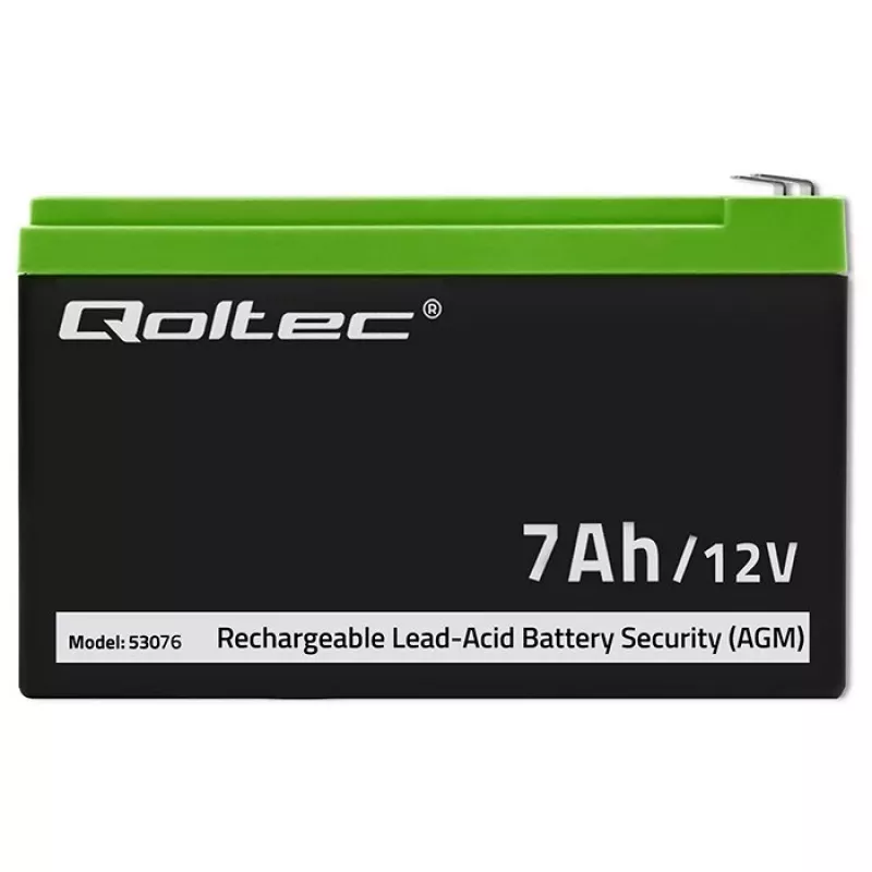 Batteria AGM Qoltec 53076 | 12V | 7Ah | sicurezza