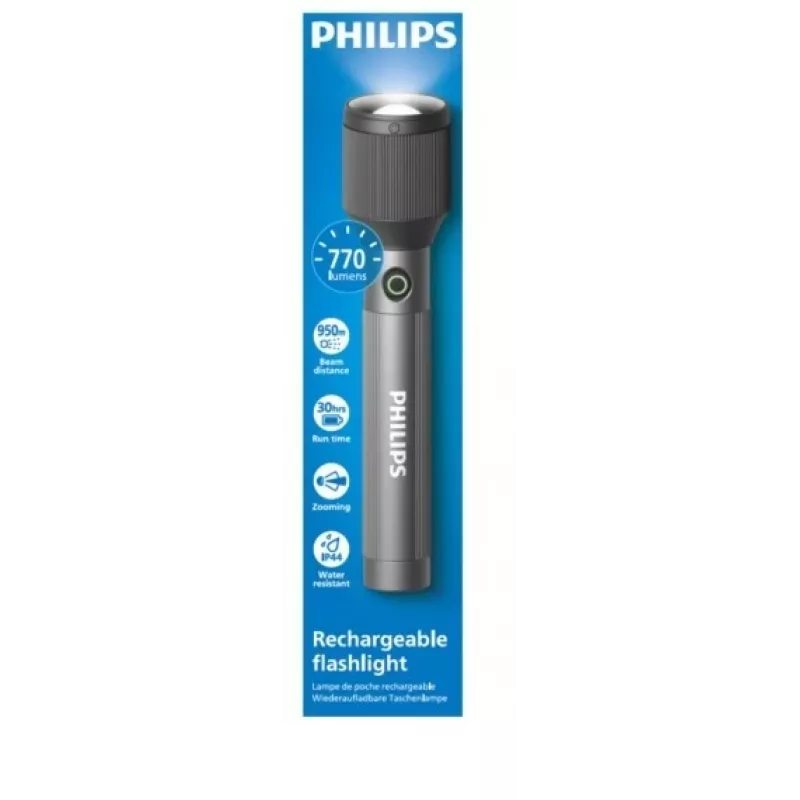 Torcia Philips ricaricabile USB-C 770 lm 3000 mAh
