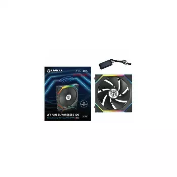 Ventola Lian Li UNI FAN SL-INF Wireless ARGB PWM Reverse Blade 120 mm, nero
