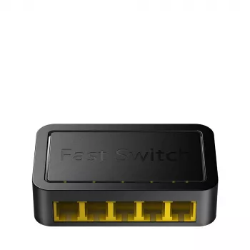 Switch di rete Cudy FS105D — 5 porte Fast Ethernet 10/100, switching 1 Gbit/s, nero
